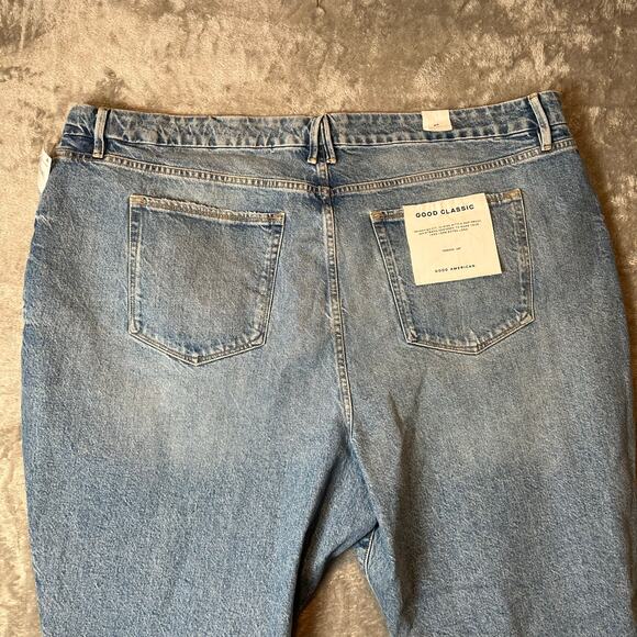 Good American Good Curve Skinny Crop Jeans Size 24 Plus Size Tummy Control New - Picture 6 of 9